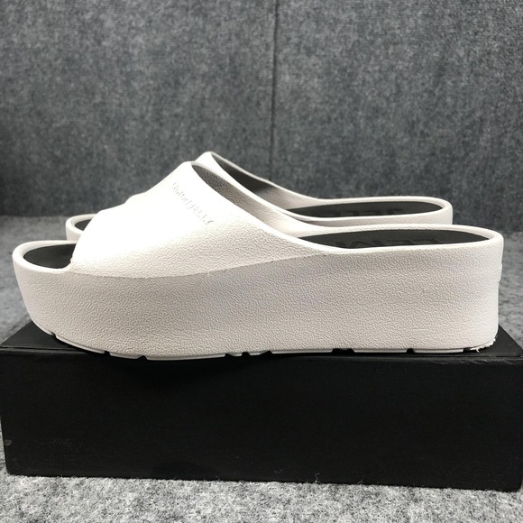 Lemon Jelly Sandals Womens Size 7.5 White Platform Slide Slip On Comfort Shoes - Picture 5 of 16